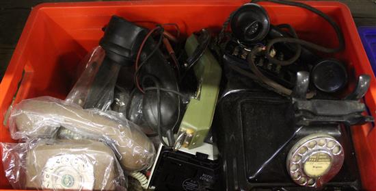 Quantity of miscellaneous telephones etc